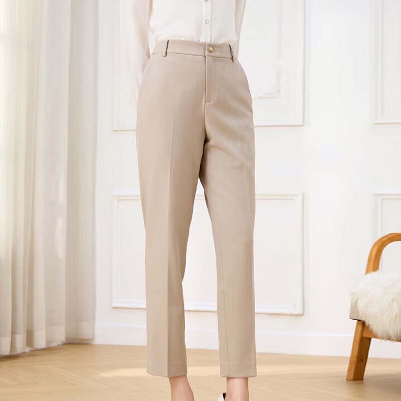 

JESSIE Женские прямые укороченные брюки для бизнеса XL