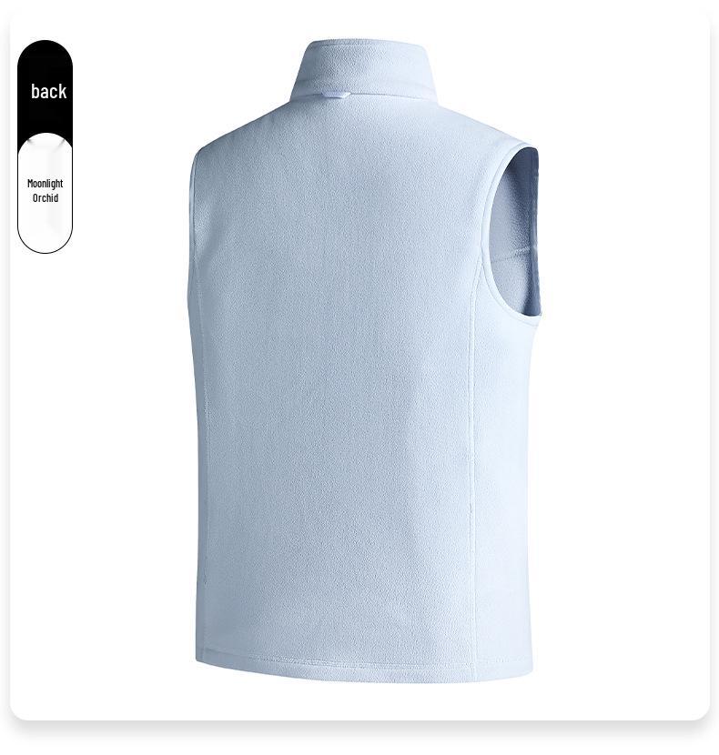 Autumn/Winter 2026 Unisex European Size Fleece Vest for Hiking and Fitness - Warm Sleeveless Jacket