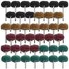 20pcs Mini Drill Abrasive Brush Nylon Buffing Polishing Wheel with 2.35mm Shank Grinding Sanding Head for Dremel Rotary Tool