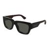 Gucci Logo Detail Irregular Shape Sunglasses Men Sunglasses Black GG1668S-001