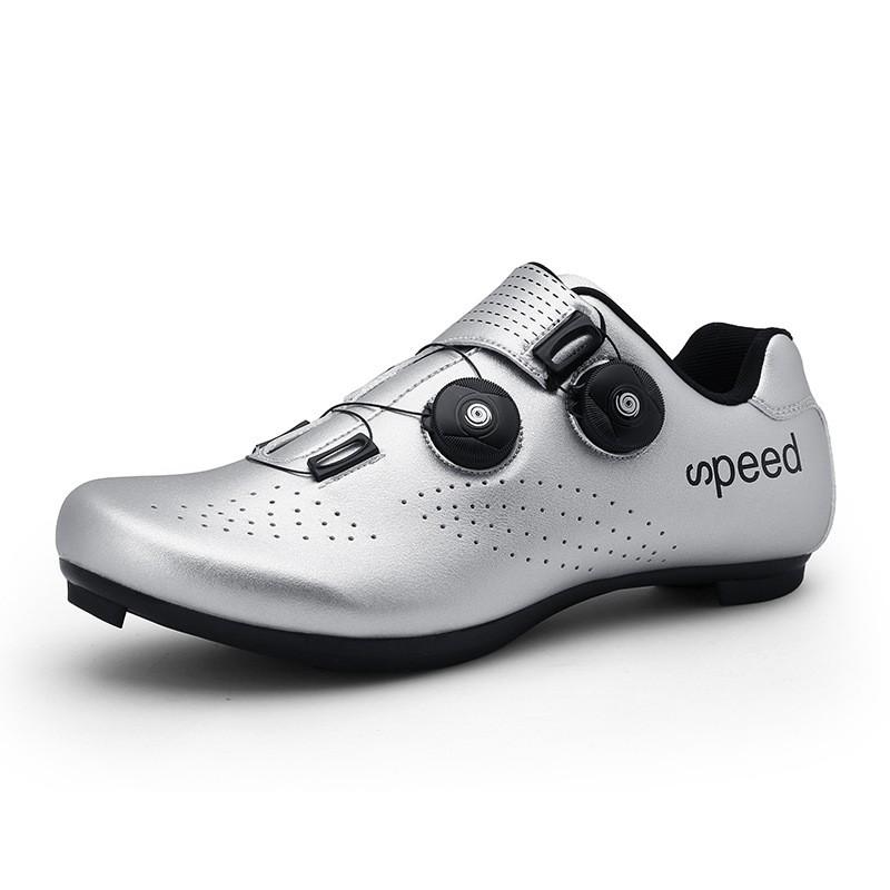 Zapatillas de Ciclismo Unisex con Sistema de Calas SPD/Click-in Dial Giratorio de Corte Bajo Transpirables Ligeras Montaña Carretera