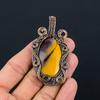 Mookaite Gemstone Pure Copper Wire Wrapped Handmade Pendant Jewelry For Her