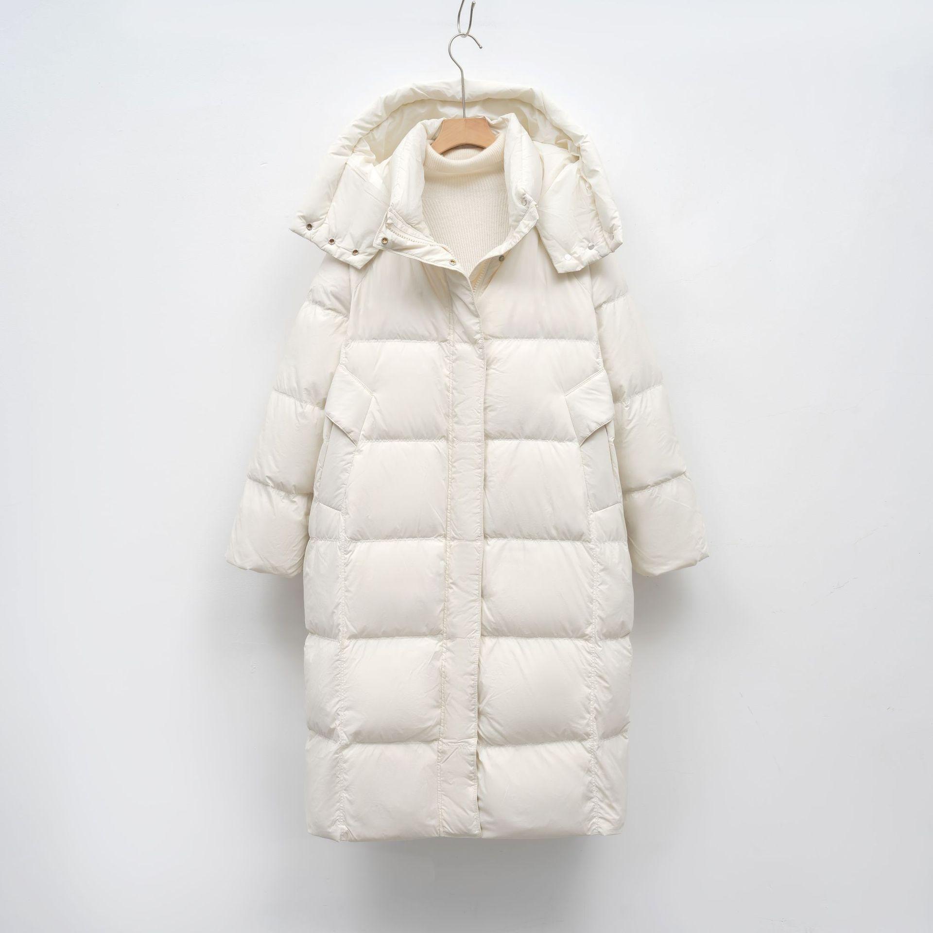 

Winter medium and long Korean loose bread jacket casual jacket warm hooded down jacket women L