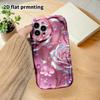 Phone Case: 2D Flat Design Fits iPhone 18 17 16 15 14 13Pro, Couple Style, White Crystal Rose, Christmas and Halloween Gift