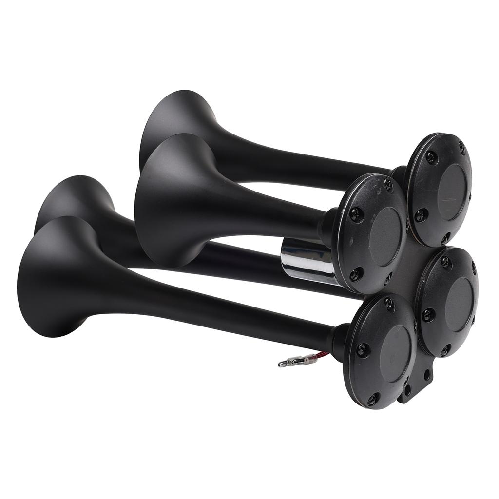 FARBIN 4 Trumpet Air Horn 12V/24V 130DB Four-tube Air Train Horn with Electric Solenoid Powerful Loud Truck For Vehicle Truck