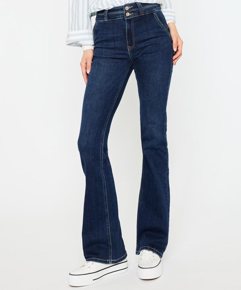 KANCAN High-Waisted Bootcut Jeans Matilda