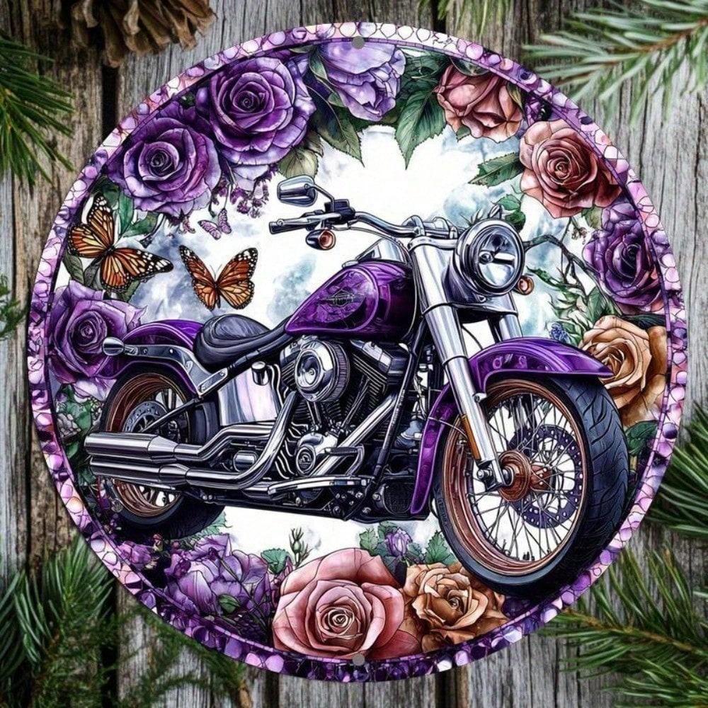 

RumbleOn Vintage Metal Sign Garage Wall Decor Retro Motorcycle Cafe Aluminum Art (as the picture,20cm)