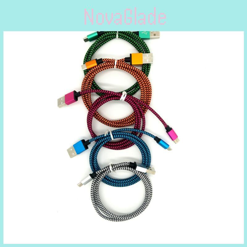 Fast Charging Data Cable With Aluminum Alloy Nylon Braided For Android Devices And Smartphones