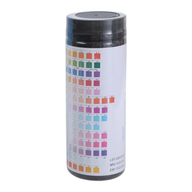 14 in 1 Drinking Water Test Strips PH Hardness Alkalinity Lead Copper Iron for Mercury Bromine Nitrite Test Easy to Use