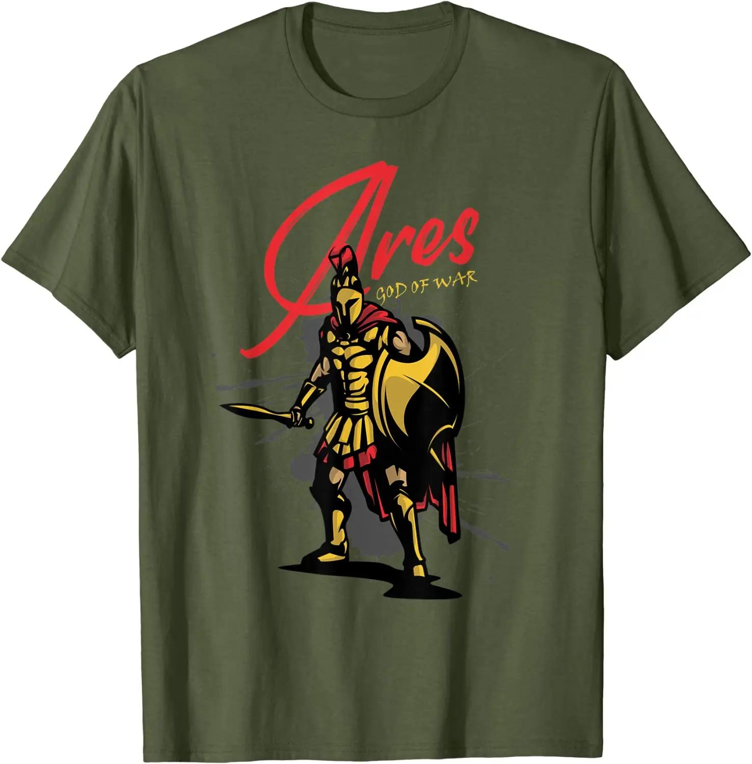 

Ancient Greek Mythology God of War Ares TShirt Short Sleeve Casual 100 Cotton ONeck Summer Mens Tshirt Size S3XL 4XL