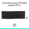 Clavier - Sans fil - Logitech - K270 - AZERTY - Noir