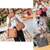 Pu Leather Handbag Set With Tassels And Adjustable Shoulder Straps For Women