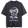 2026 Nouveau T-shirt Chaud Imprimé Anime Lavage Acide 100% Coton Streetwear Hauts Vintage Manga Mode T-shirts Oversize Unisexe