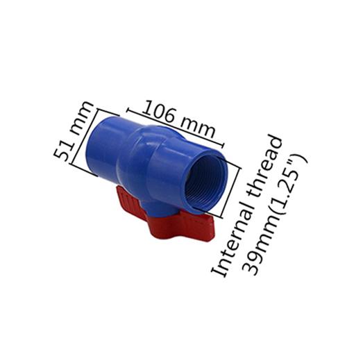 1Pc 1/2"~2" PVC Pipe Socket Ball Valve Aquarium Fish Tank Connectors Fittings Garden Irrigation System Adapter PVC Ball Valve