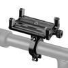 Support de téléphone pour vélo en alliage d'aluminium Support de téléphone pour guidon de vélo Support de support de rack pour téléphone portable rotatif à 360° Pour le cyclisme Accessoire de vélo