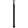 Vidaxl Garden Post Lamp, Black, 100 Cm, Stainless Steel