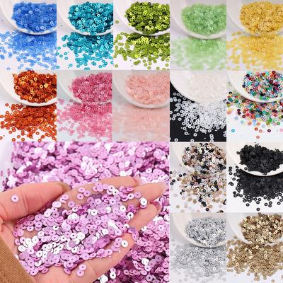 Nail Art Round Shiny Sewing Accessaries Loose Sequin Faceted Bead Round Paillettes Paillette