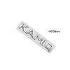 Metal Emblem Chrome Silver Car Sticker Badge Decal Body Trunk Decor for Karoq Kodiaq Rapid Yeti Octavia Superb Fabia Kamiq 4x4