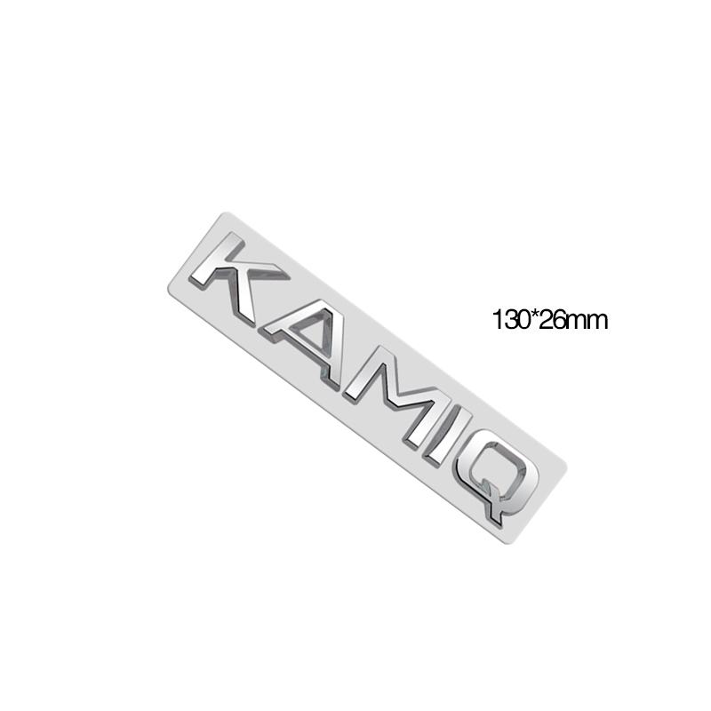 Metal Emblem Chrome Silver Car Sticker Badge Decal Body Trunk Decor for Karoq Kodiaq Rapid Yeti Octavia Superb Fabia Kamiq 4x4