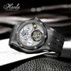 Montre HAOFA Tourbillon Mécanique à remontage manuel Phase de lune GMT Montre Luxe Élégante Verre Saphir Cadeau Populaire pour Hommes Hommes Hommes