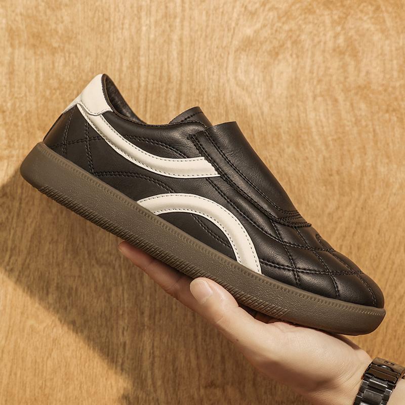 Fashion Leisure Walk Men's Leather Tenis Masculino Fashion Sneakers Comfortable Soft-soled Casual Shoes Outdoor Male Skateboard Footwear