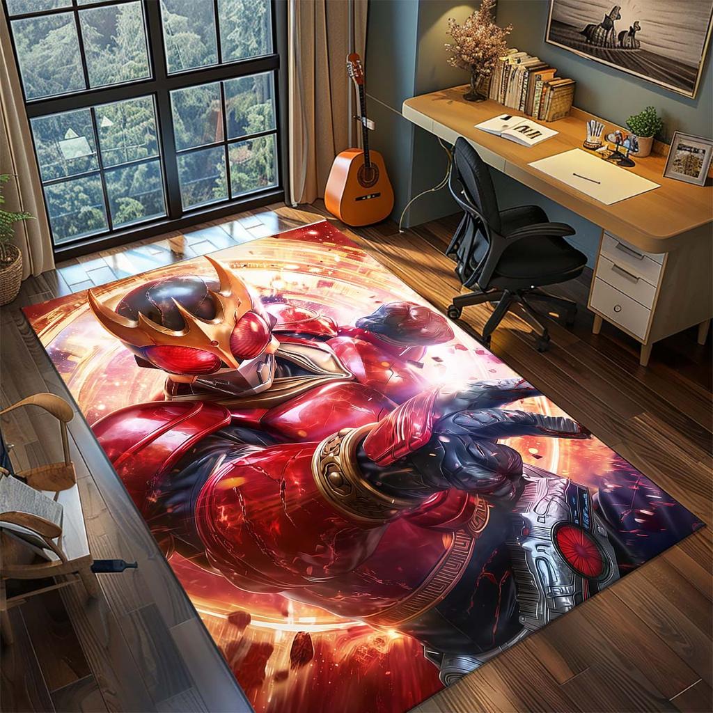 Tappeto Area Kamen Rider per Soggiorno Camera da Letto Decorazioni per la Casa Tappetino Cool da Film Tappetino per Pavimento