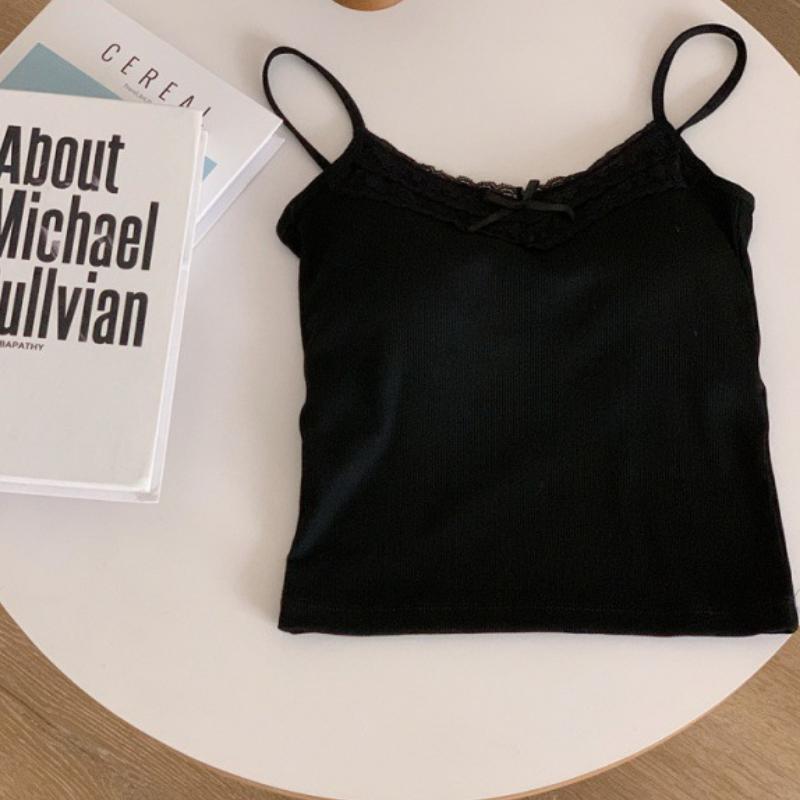 

Горячая девушка кружевной бант лифчик с красивым жилетом сзади и подушкой на груди бесшовный обхват груди внешний низ короткий топ S чёрный