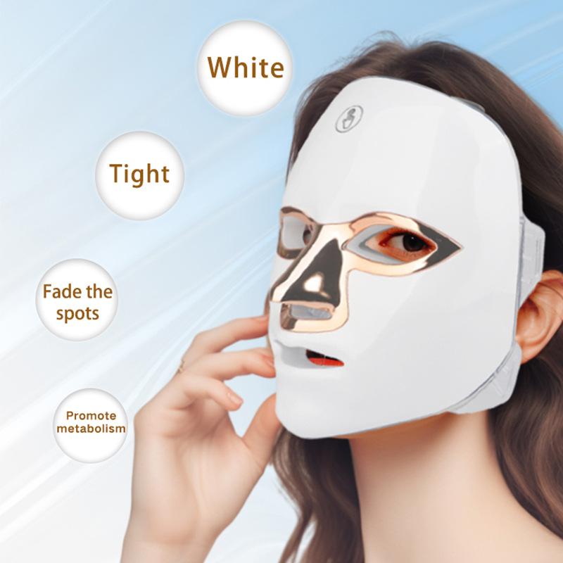 Charging Touch Colorful Light Mask Instrument Photon Skin Rejuvenation Instrument Mask Led Beauty Mask Spectrometer Beauty Instrument