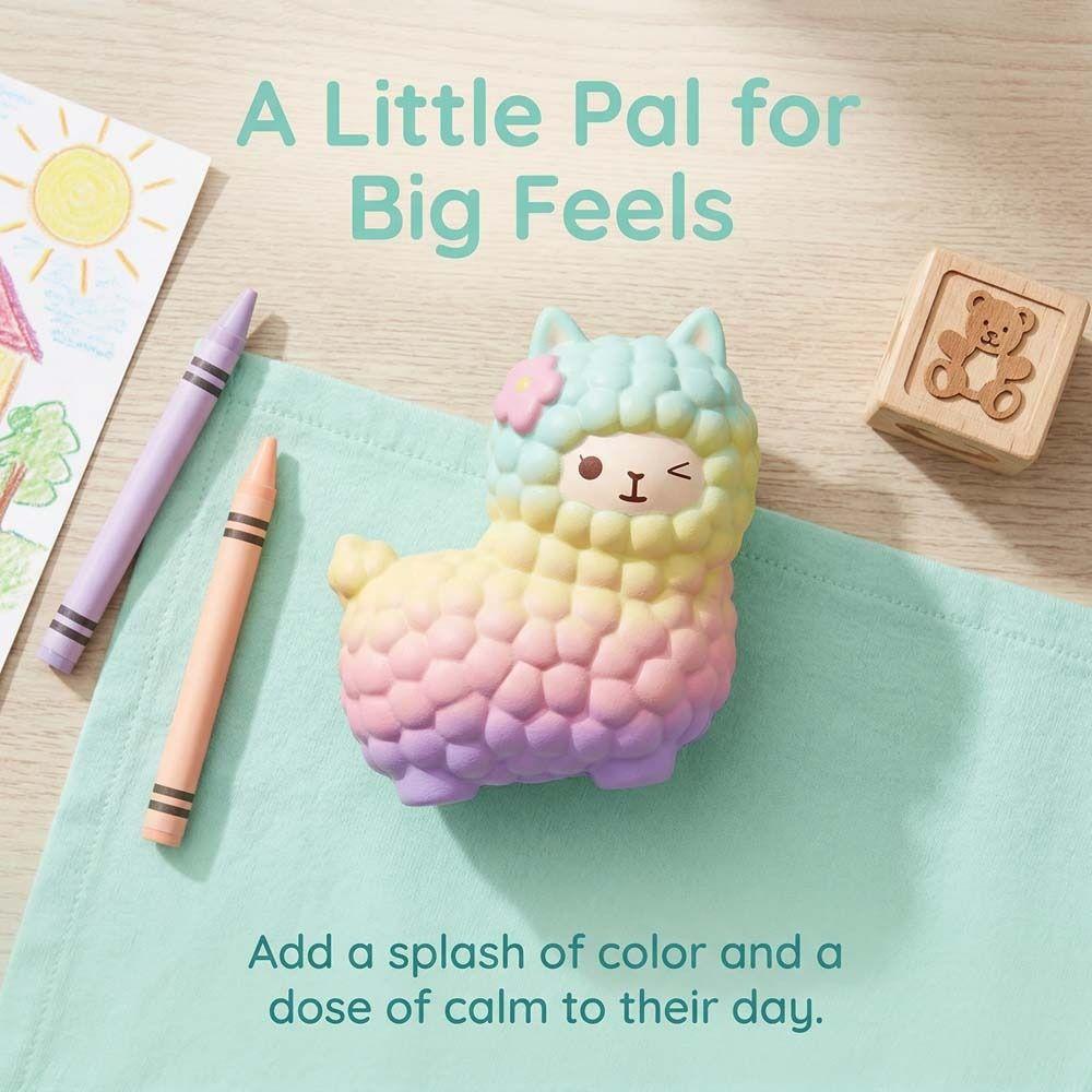 Simulation Alpaca Squeeze Toys Elastic Slow Rising Squeeze Toy  Children Toys