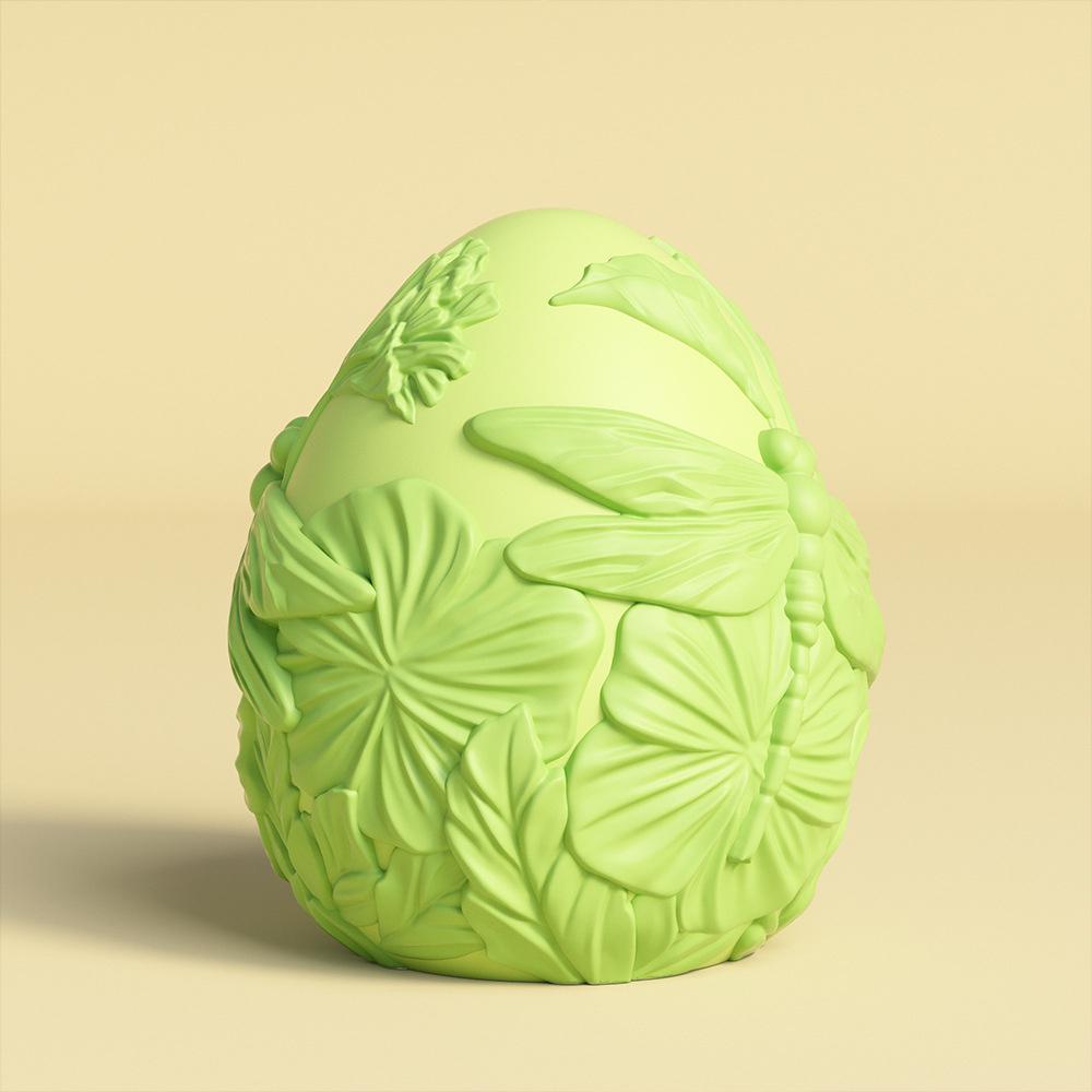 Butterfly Embossed Easter Egg Silicone Mold Rabbit Scented Candle Molds Handmade Soap Aromatherapy Decoration 3D Craft Gift 2025