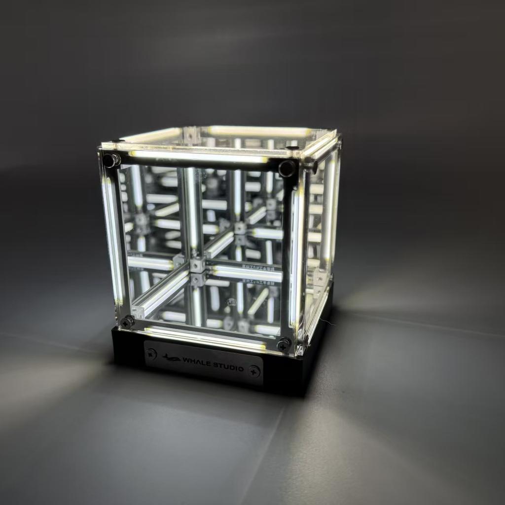 Elektronisches Spiel Desktop Technologie Atmosphäre Licht 4-Dimensionaler Raum Hyperwürfel Kreatives Desktop Nachtlicht Spielzubehör