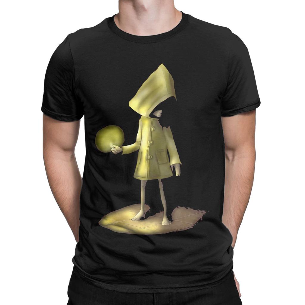 Little Nightmares T-Shirt Herren Damen Gaming Lustig Baumwoll-T-Shirt Rundhals Kurzarm T-Shirt Geschenk Kleidung