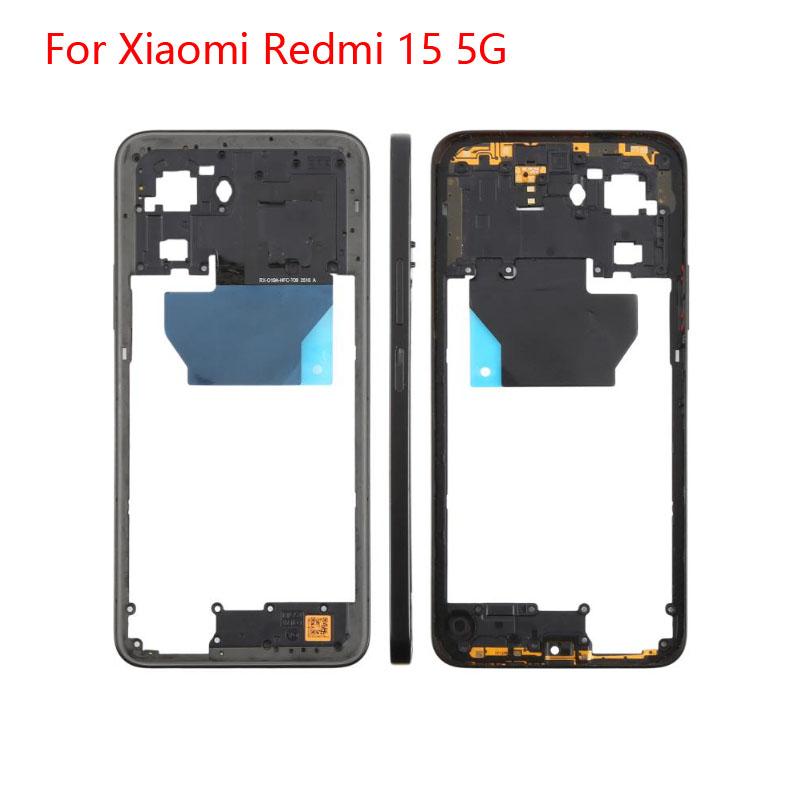 For Xiaomi Redmi 15 5G Middle Frame Bezel Plate Back Housing Replacement Part