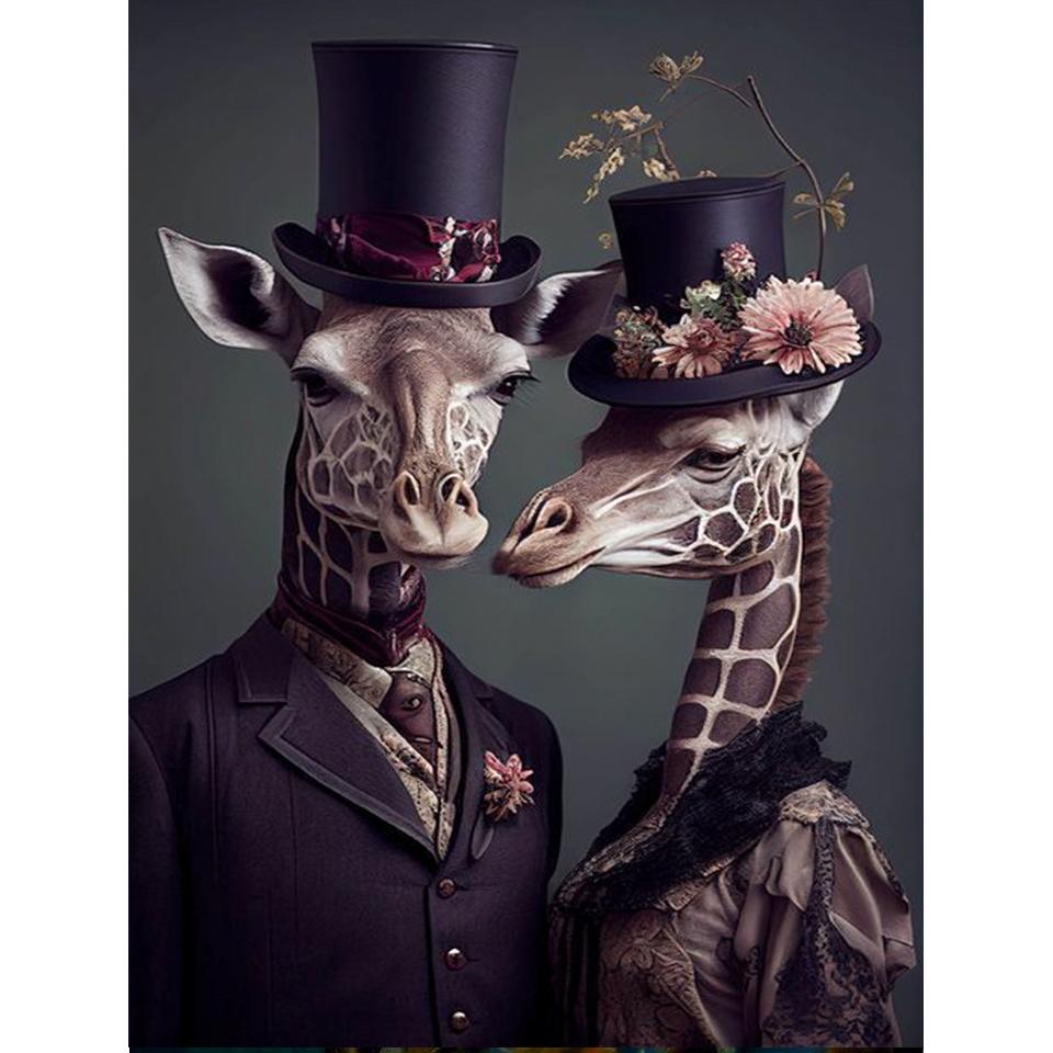 Новое поступление Шляпа Кошки DIY Алмазная Живопись Еноты Животные Полная Алмазная Мозаика Вышивка Крестиком Для Домашнего Декора 20x25cm square