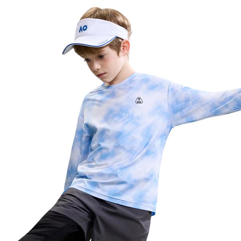 ASK JUNIOR Boys  Gradient Mesh Long Sleeve T-Shirt 140