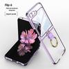 Samsung Z Flip6 Foldable Phone Case with Integrated Ring & Protective Film