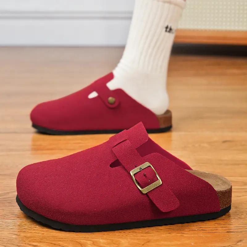 Fashion Classic Shoes Clogs Slippers Women Men Soft Footbed Suede Sandals With Arch Support Trendy Beach Slides Home Men Mules