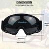 Kids Dirt Bike Goggles Impact-Resistant Adjustable Child Youth ATV Motorcycle Off-Road Riding Motocross Racing Cycling Goggles for Boys & Girls