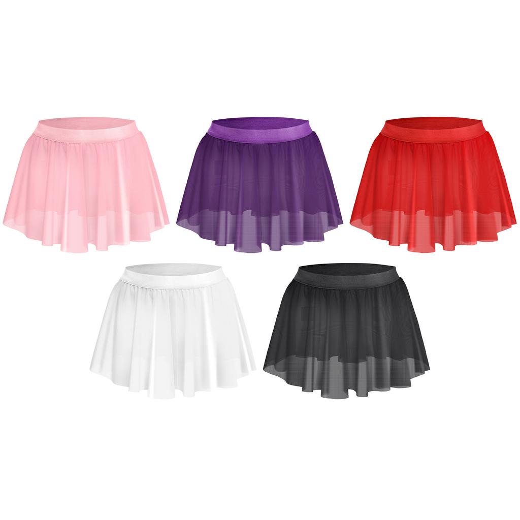 Herren durchsichtiges Netz geraffter Rock elastischer Bund durchsichtiger Minirock Crossdresser Kostüm