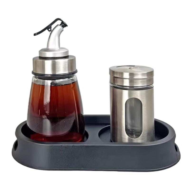Commercial Seasoning and Vinegar Bottle Storage Set