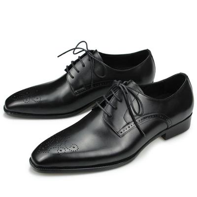 Mode Hochzeit Business Herren Kleiderschuh Luxus Schwarz Maßgeschneidert Formelle Anzüge Schuhwerk Atmungsaktiv Schnürschuh Herren Lederschuh Hohe Qualität