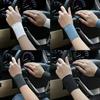1 par elastiskt handledsband, andningsbart, sommar, is-siden, kylande, svettabsorberande, sport, cykling, löpning, handledsband