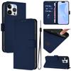 For iPhone 15 Pro Max Case Solid Color Wallet Leather Phone Cover with Strap