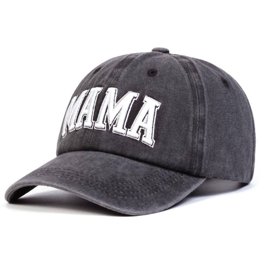 Washed Cotton MAMA MINI Embroidery Caps Vintage Baseball Cap Fashion Sport Visors Cap