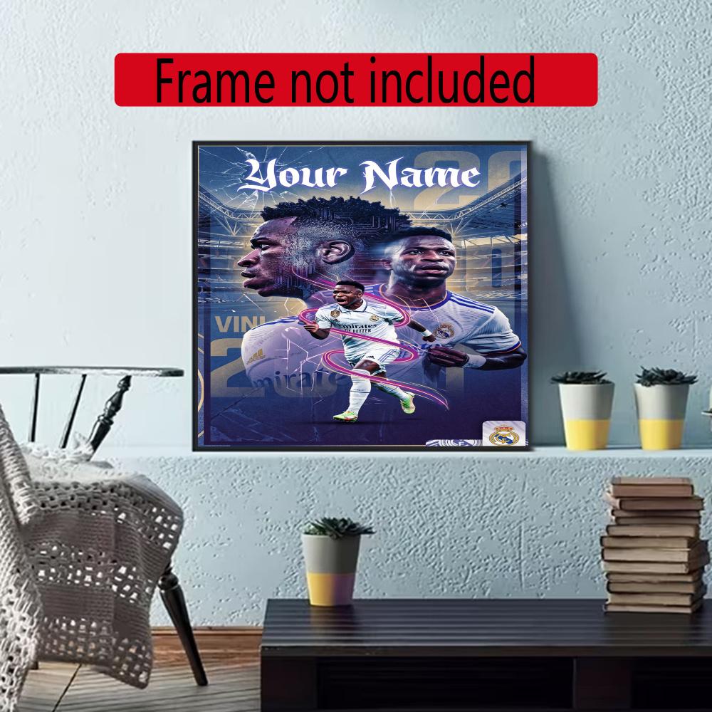 Vinicius Customize Your Name Diamond Painting Round Diamond Diy Frameless Holiday Artwork Suitable For Home Office Wall Decoration