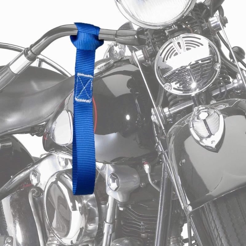 4 pezzi Cinghie Multiuso per Fissaggio Bagagli per Fissare ATV Motociclette Scooter Cinghie di Fissaggio ad Anello Morbido Cintura Robusta