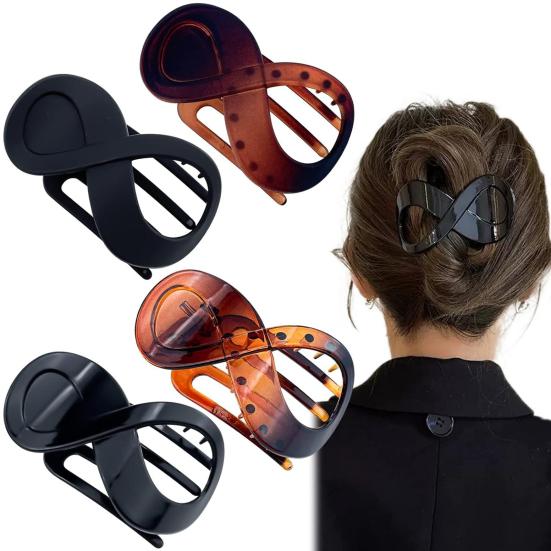 Large Flat Hair Clip Secure Hold Women Non-Slip Grip Hair Claw Wet Dry Hair Styling Tools Hair Accessories