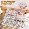 56, 28, 15 compartiments - Boîte de rangement à bijoux premium