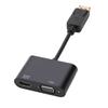 2 in 1  to HDTV VGA Cable Gold Plated 4K Display Cable Male to Male for Computer Desktop Monitor