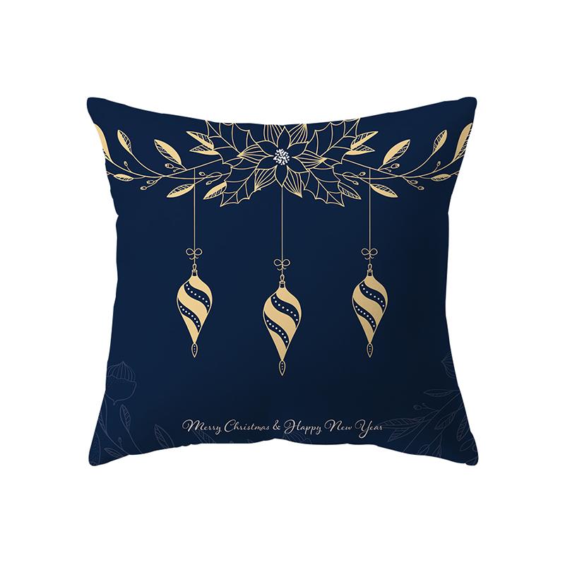 

Рождественская тема, наволочка с принтом, домашняя гостиная, украшение для дивана, квадратная полиэстеровая подушка, наволочка 40X40CM